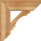Ekena Millwork Olympic Slat Rough Sawn Bracket w/ Offset Brace, Western Red Cedar, 8"W x 24"D x 24"H BKT0806X24X24OLY06RWR - alternate 3